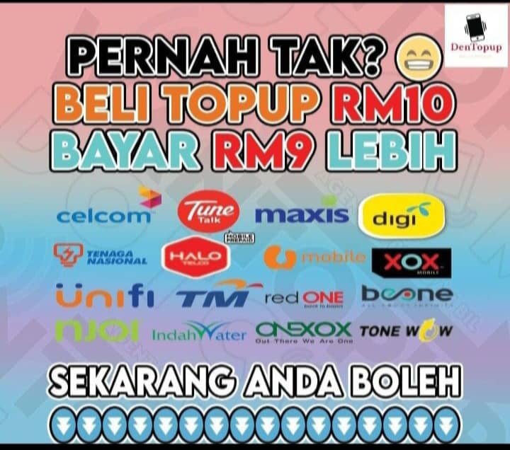 Top up dan bayar bil dari hp