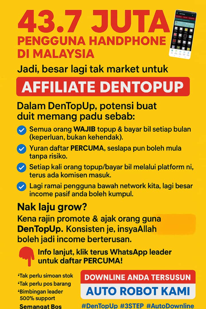 Top up dan bayar bil dari hp