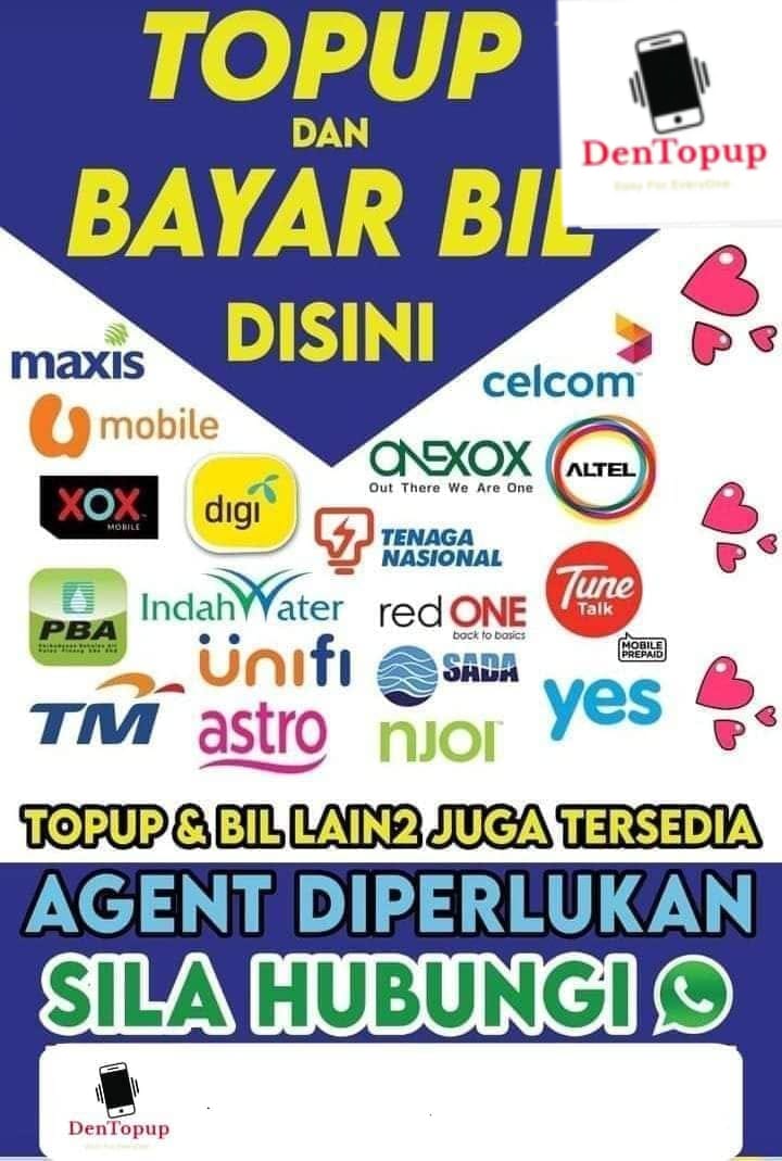 Top up dan bayar bil dari hp