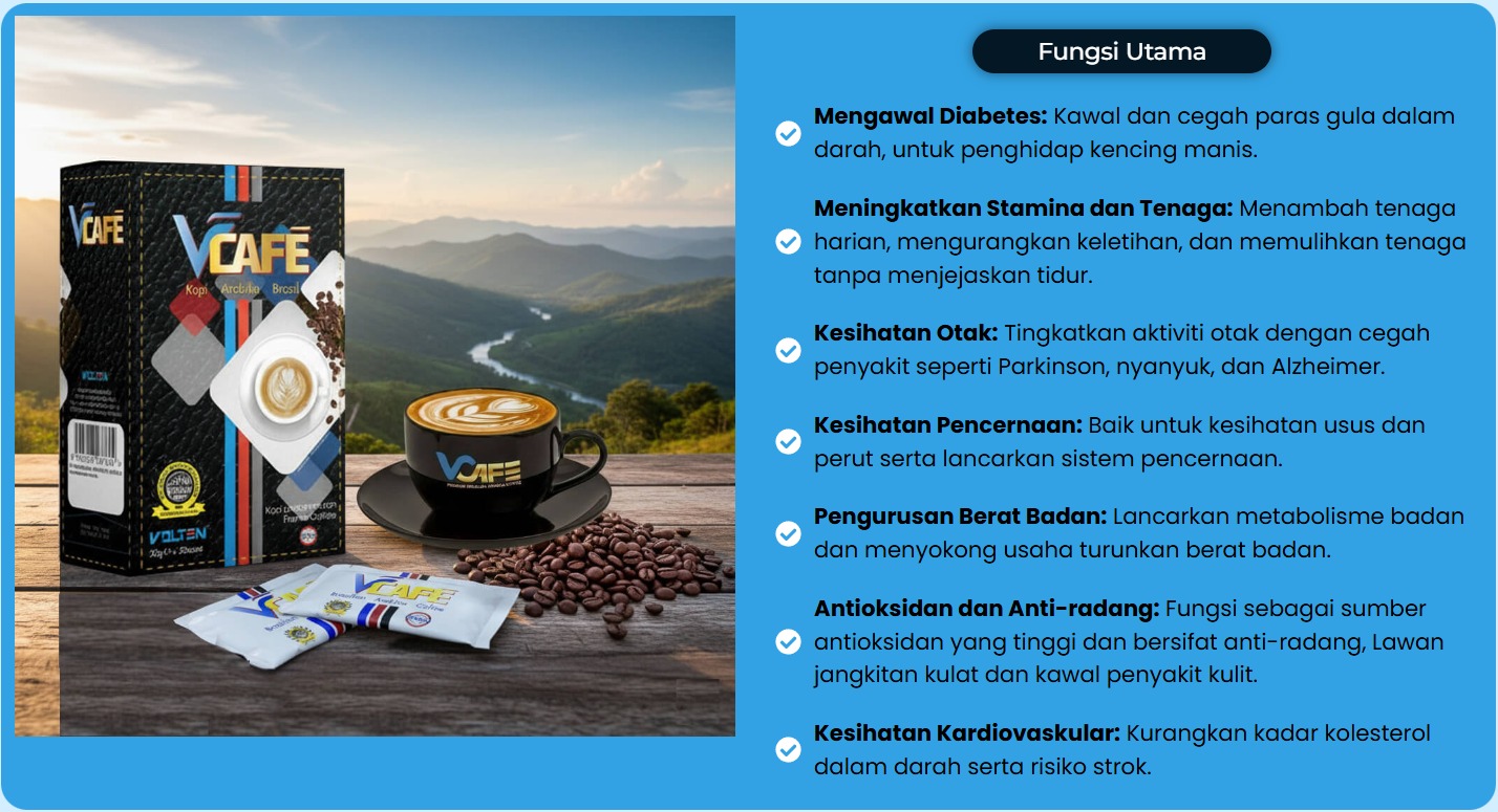 VCAFE ARABICA COFFEE – Sekali Minum Memang Suka