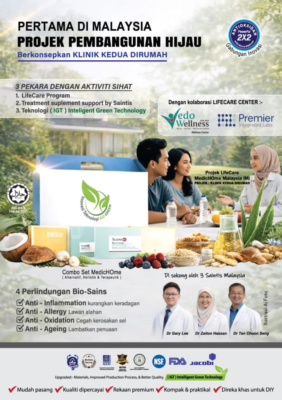 Upgrade Air Harian Anda — Sokong Badan Lebih Segar, Ringan & Bertenaga Dari Rumah