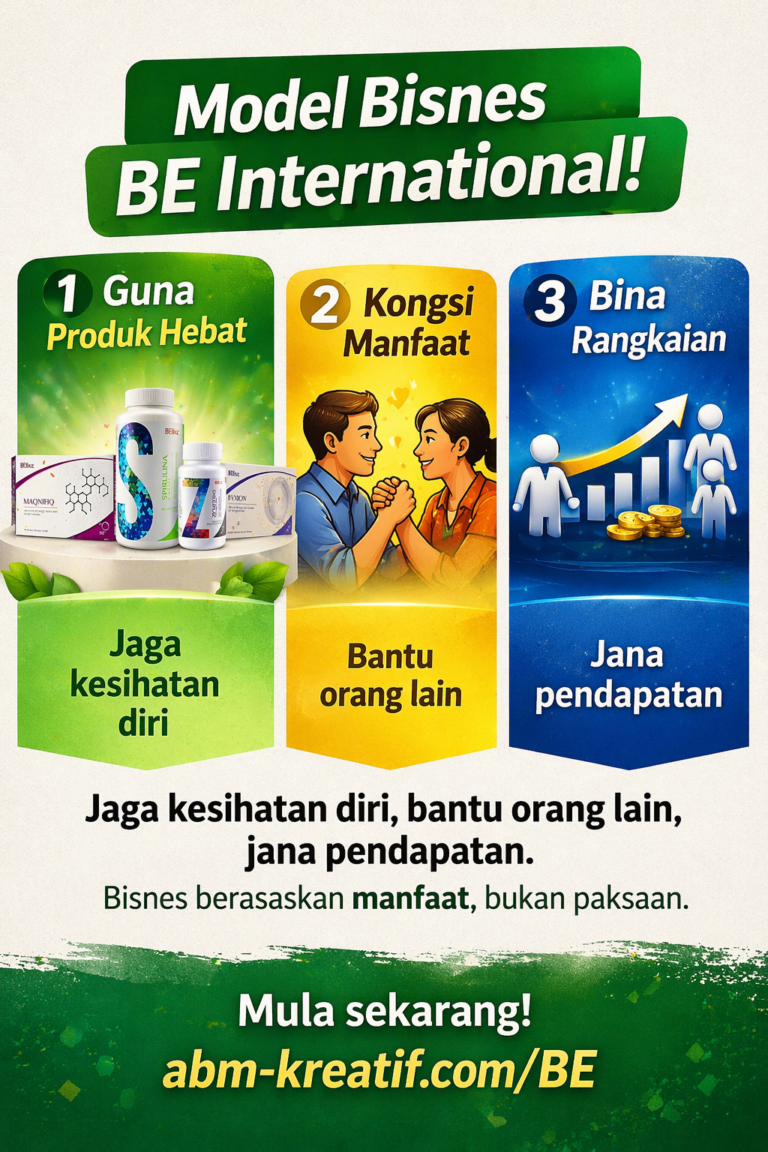 Kongsi Produk Kesihatan BE International sambil Menjana Pendapatan