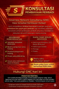 Pembiayaan Peribadi Bank & Koperasi Untuk Kakitangan Awam & Swasta