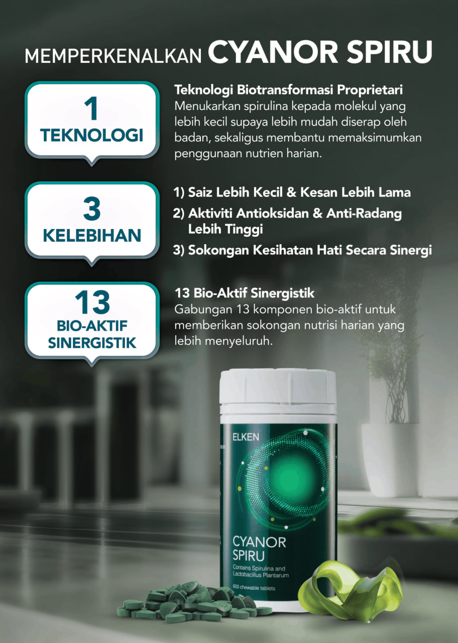 Produk Kesihatan Elken (Spirulina & Cyanor Spiru)
