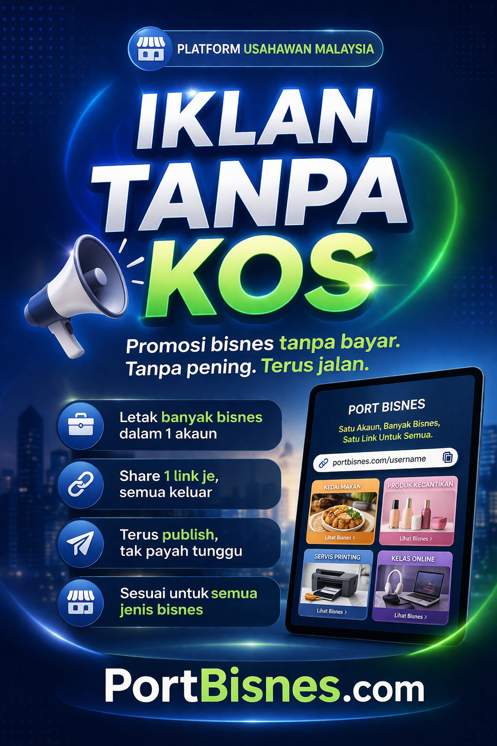 Web Iklan Bisnes PERCUMA – PortBisnes.com