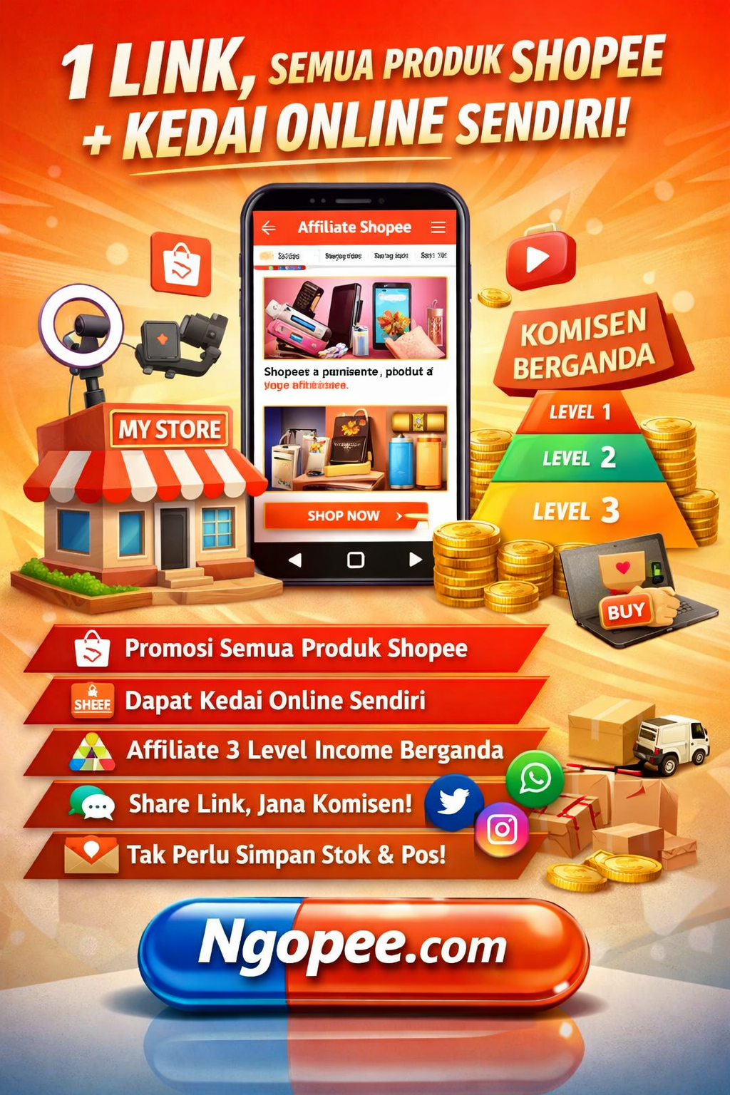 Kos Bina Sistem Affiliate Malaysia – Pengalaman & Panduan