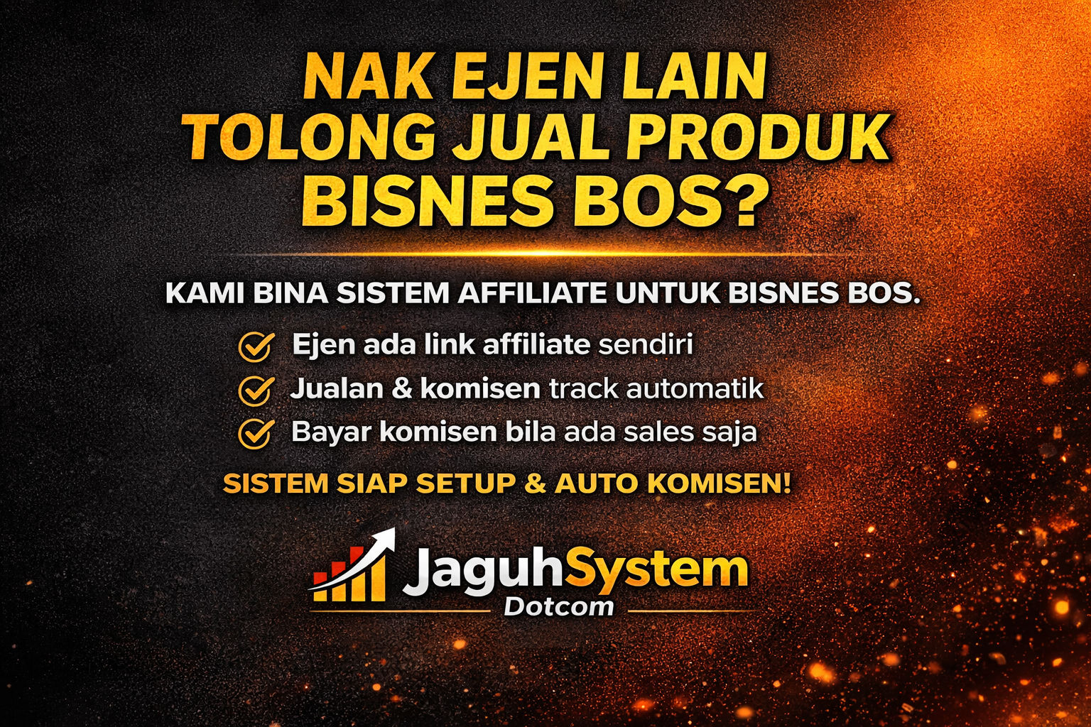 System Web Affiliate & System Ejen/Dropship
