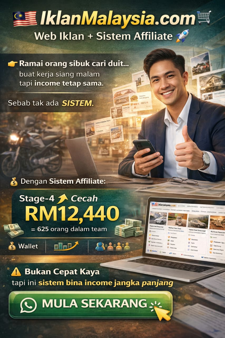 🇲🇾 *_IklanMalaysia_com_* 🛍️🛒 Web Iklan + Sistem Affiliate🚀
