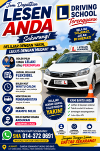 Driving School Terengganu Murah & Mudah Lulus | Kelas Fleksibel Marang