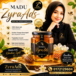 Madu Asli ZyraAds – Madu Semula Jadi Berkualiti Untuk Seisi Keluarga