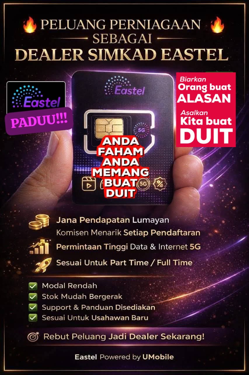 Tukar Simkad Hp Pun Dah Bolih Buat DUIT