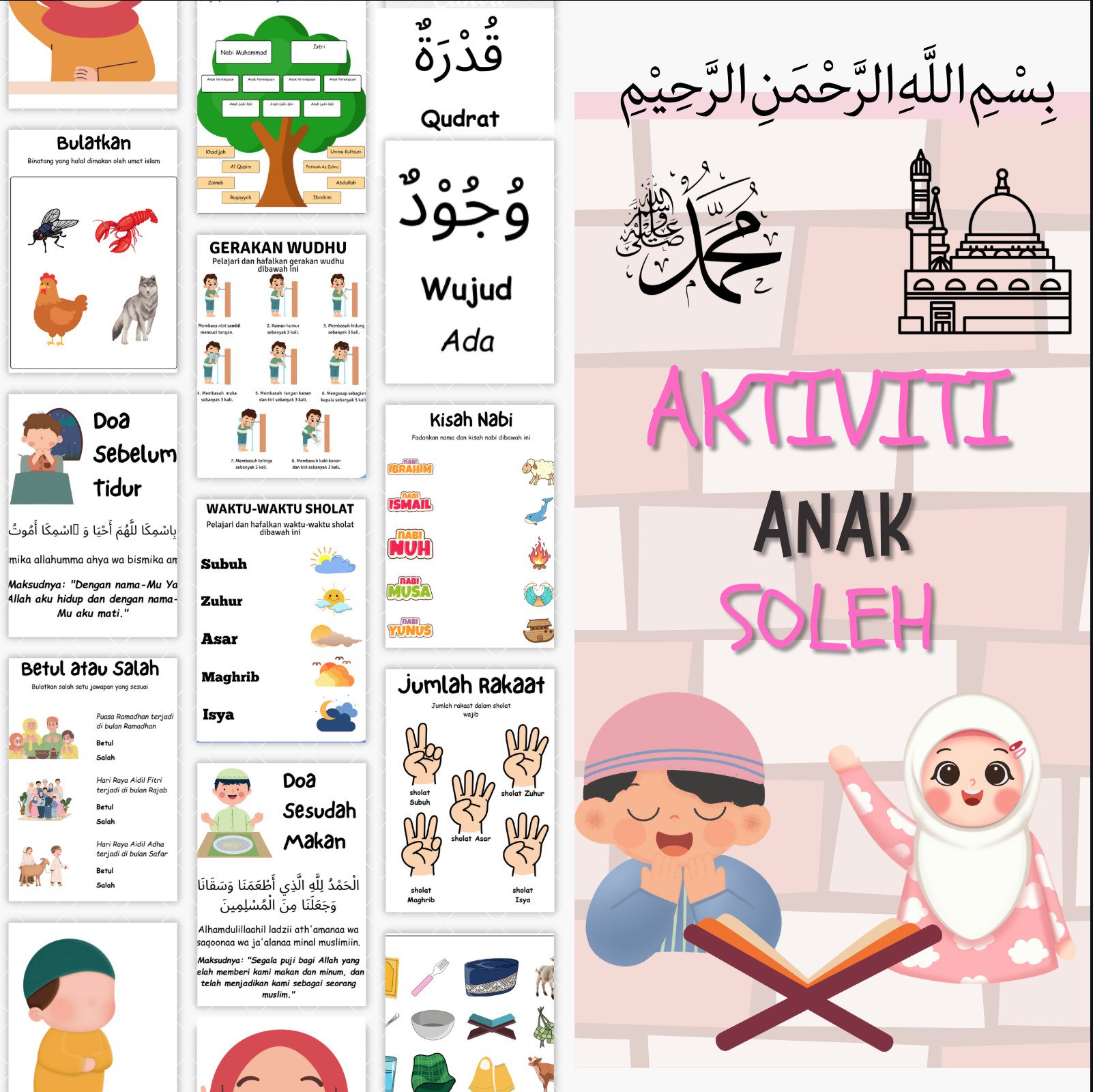 Aktiviti Anak Soleh (printable)