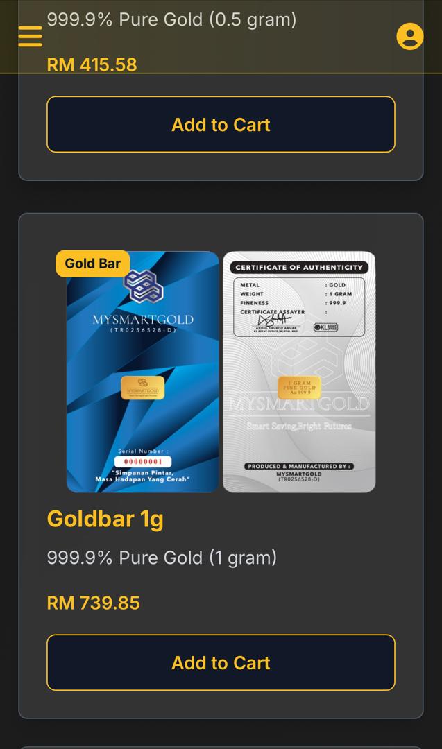 Simpanan Emas Mysmartgold