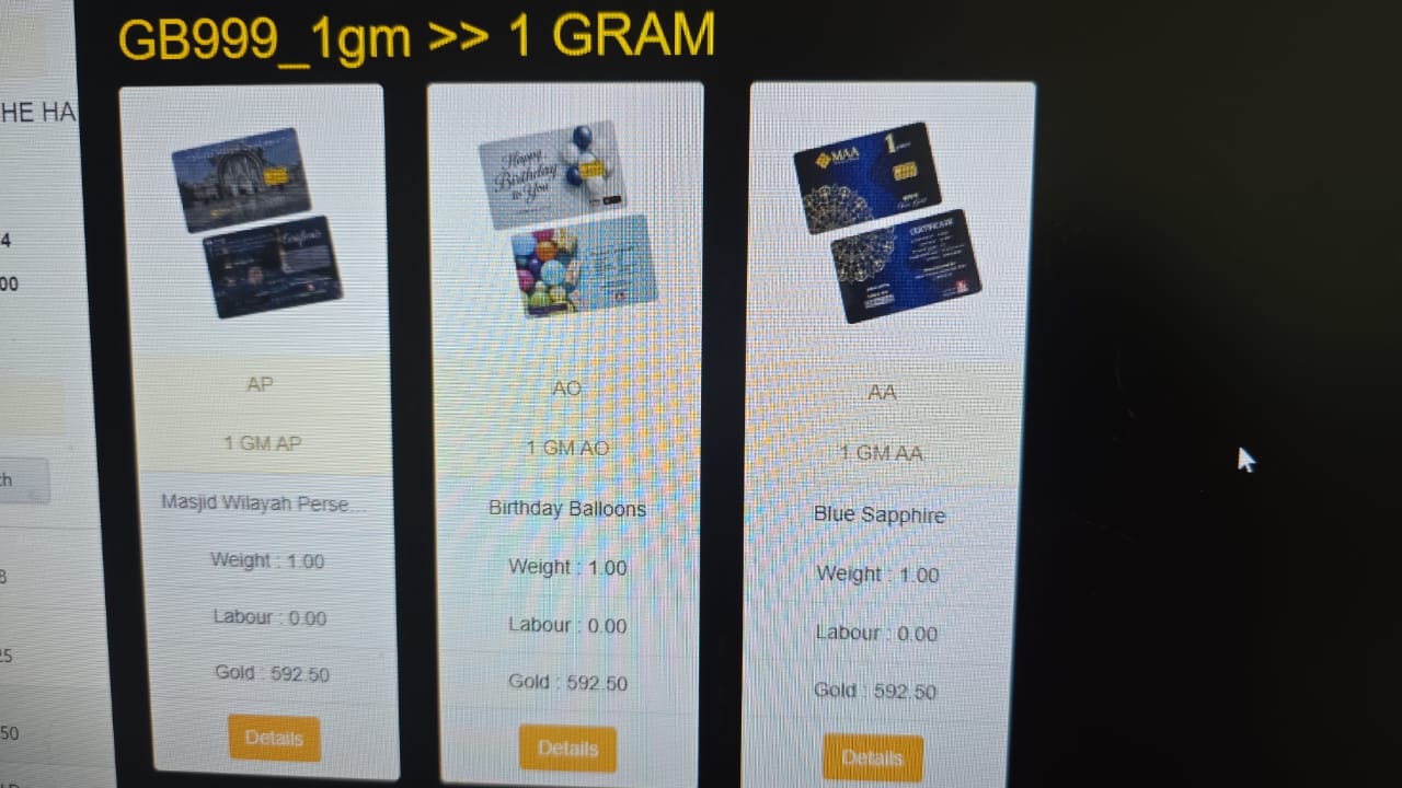 EMAS harga kilang