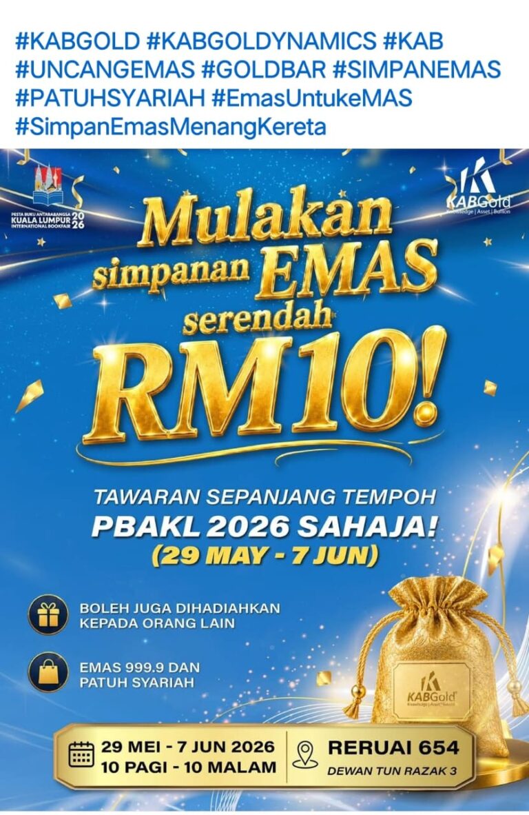 Dengan RM10 Dah Boleh Mula Simpan Emas