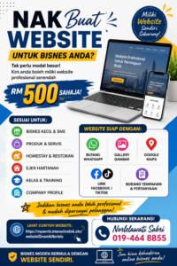 NAK WEBSITE BISNES SENDIRI?