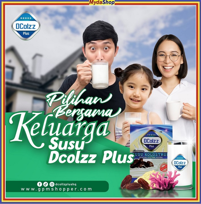 DCOLZZ Colostrum Milk. Susu Kolostrum, Ekstrak Kurma, Aquamin F