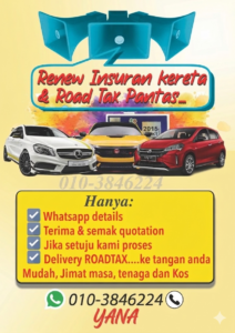 Renew rodtax insurans murah,mudah dan pantas