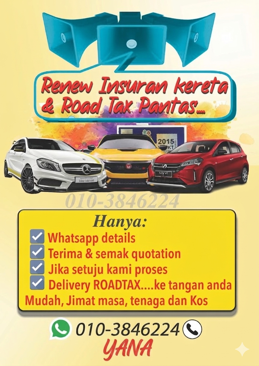 Renew rodtax insurans murah,mudah dan pantas