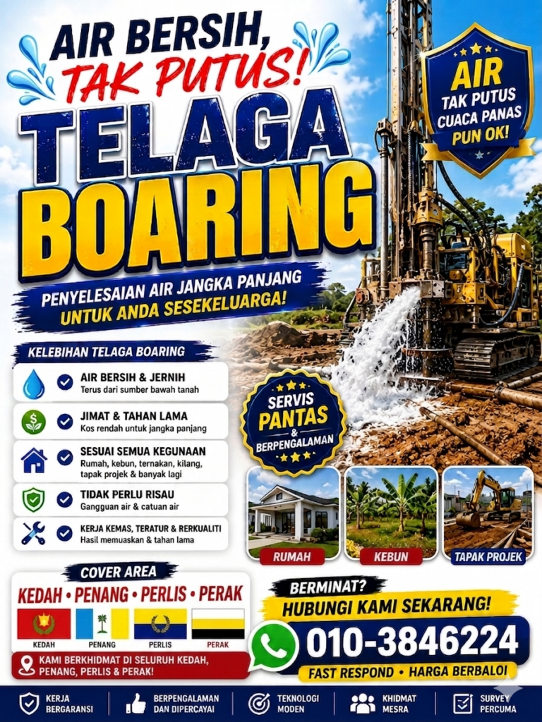 TELAGA BOARING termurah di utara
