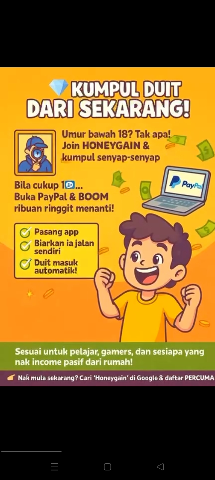 TENTU RASA RUGI KAN,BERTAHUN² SELAMA NI *ON lNTERNET Dl HP*