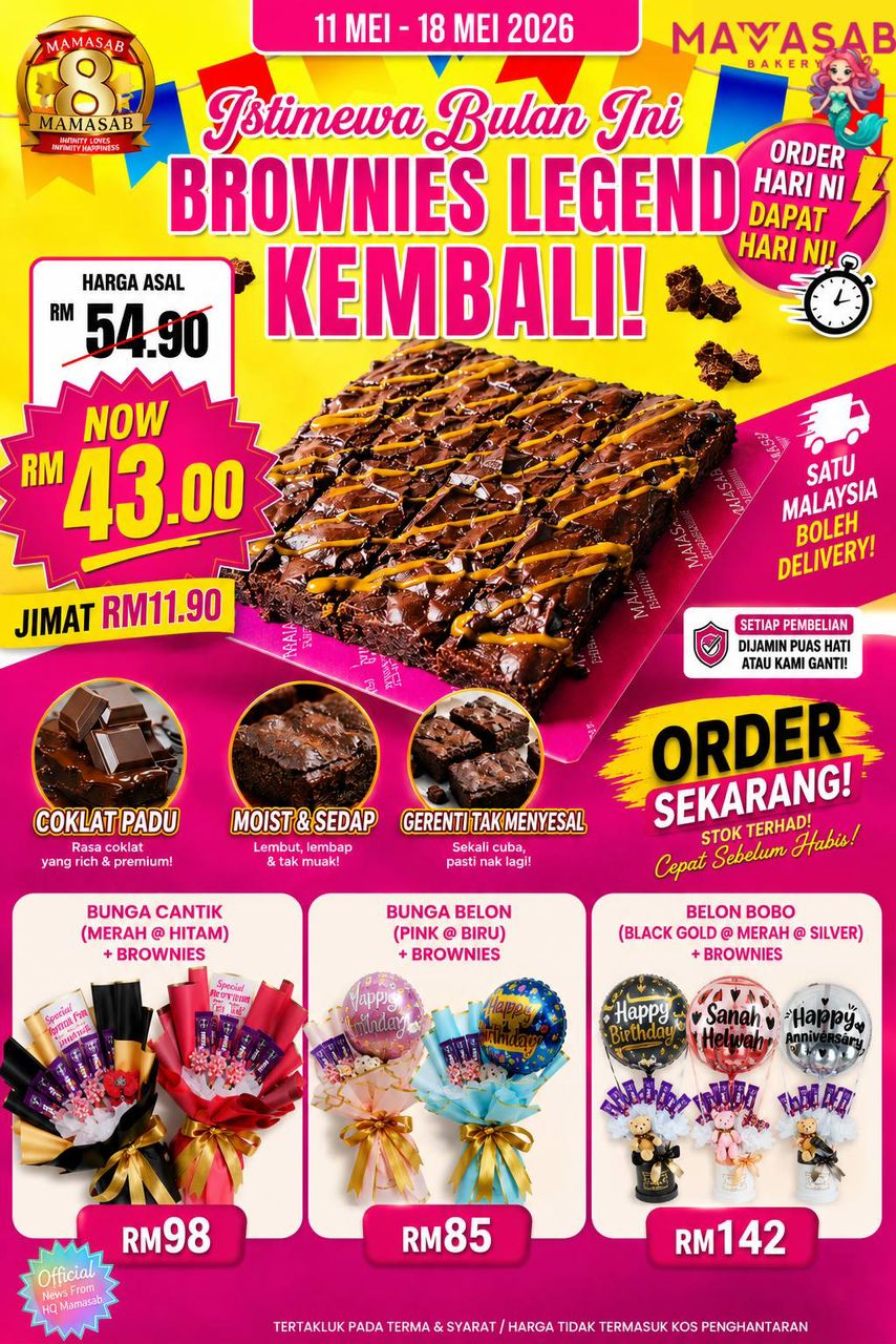 Promosi kek bulan MAY