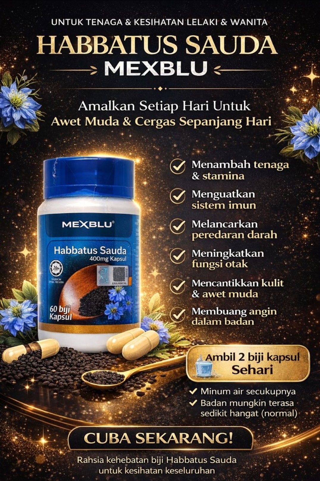 HABATUS SOUDA MAX BLUE ORI