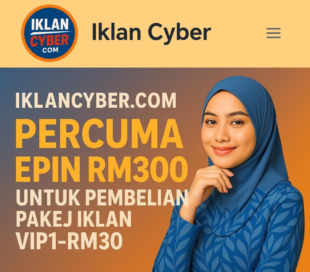 FREE EPIN RM300 – cuma beli Pakej Iklan RM30