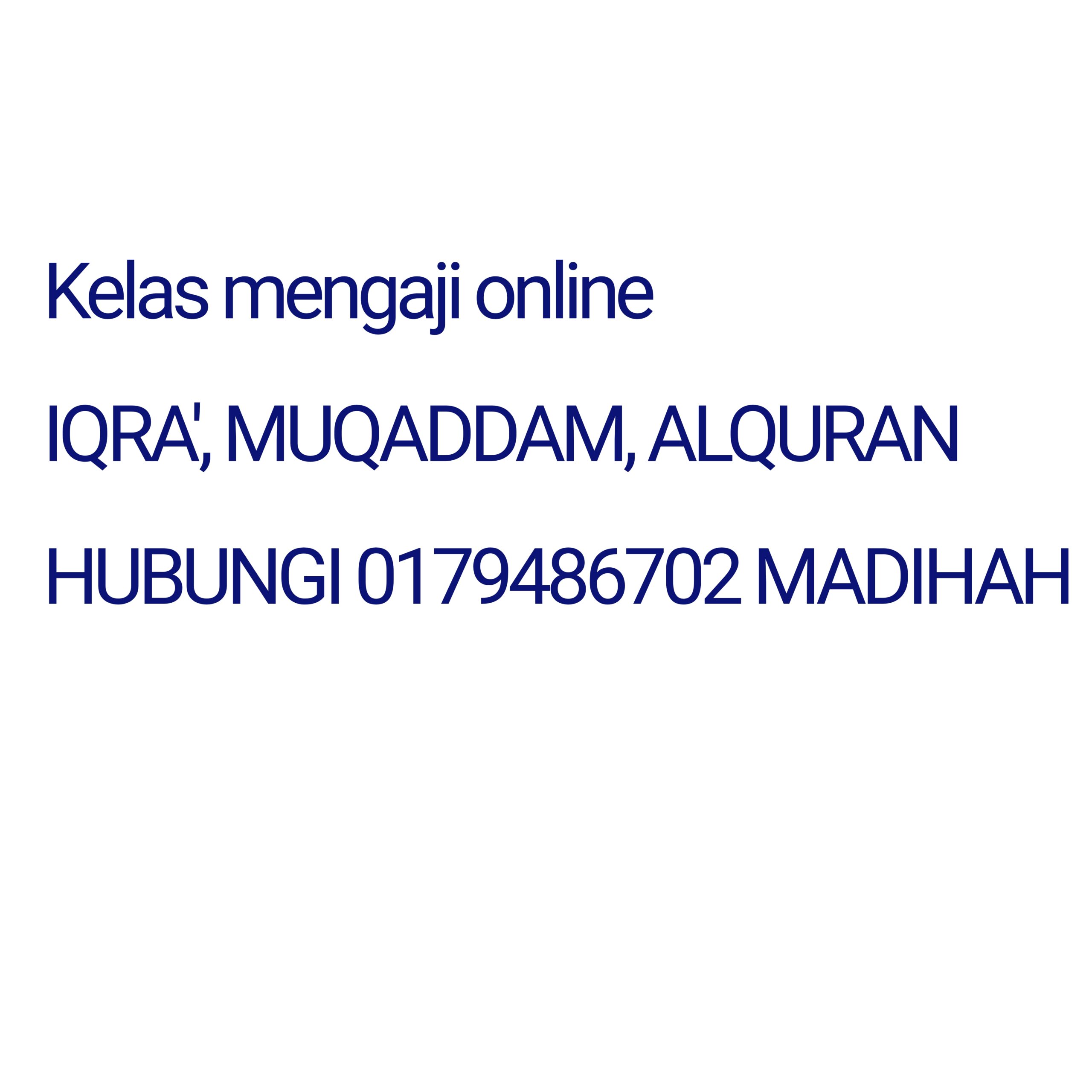 Kelas online Alquran