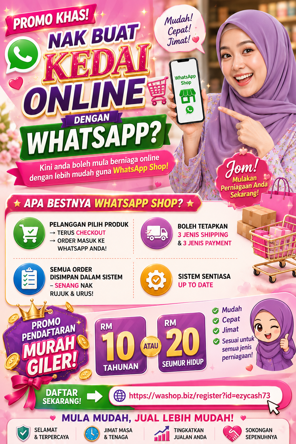 Kedai Online Dengan Wasap