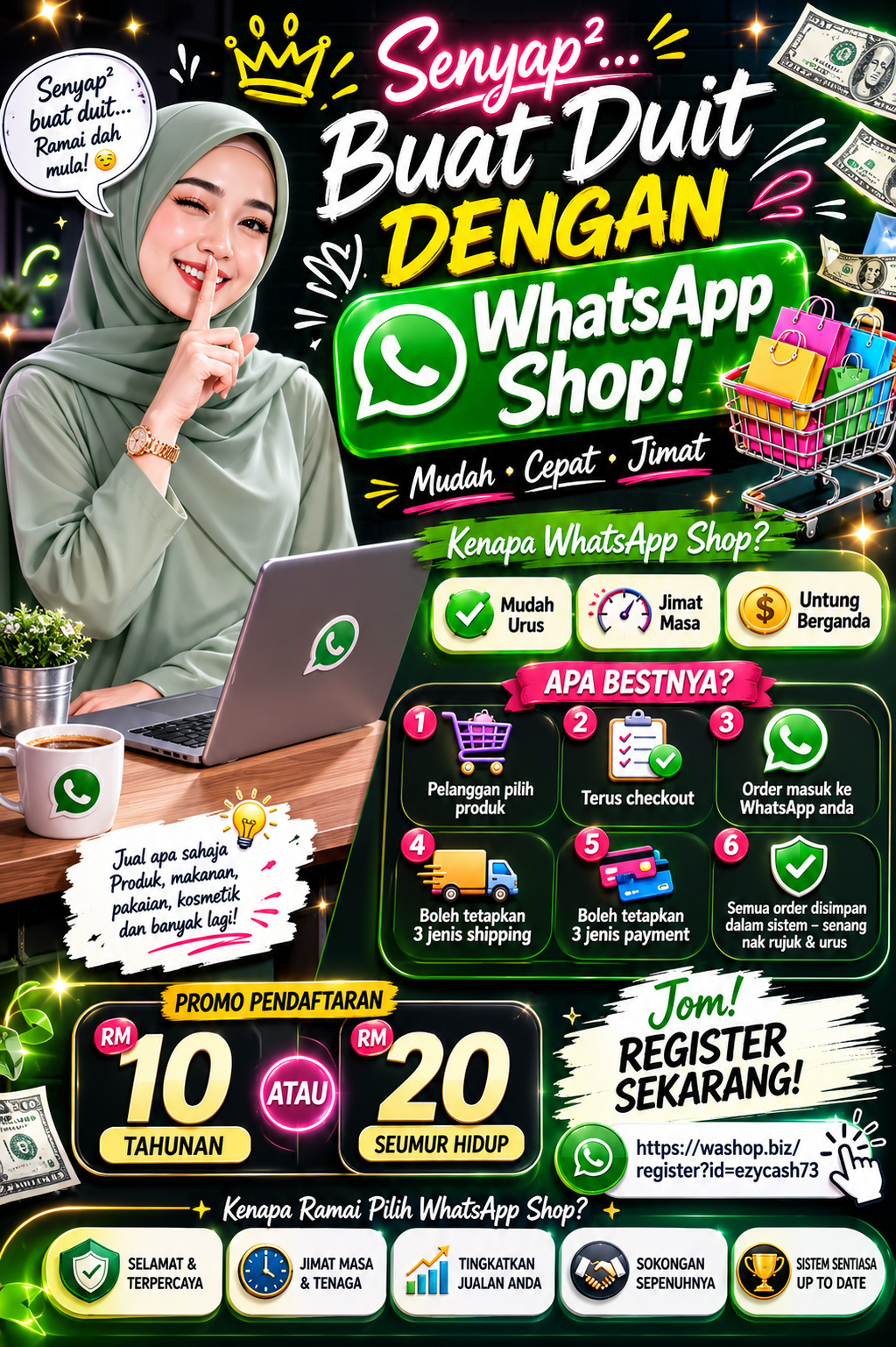 Kedai Online Dengan Wasap