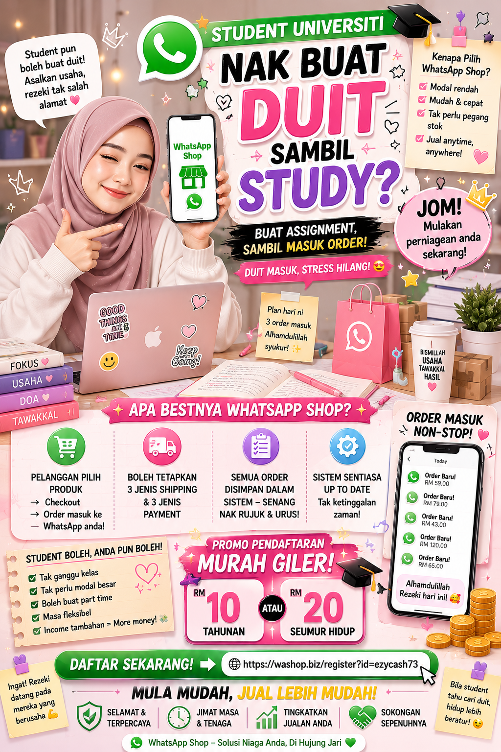 Kedai Online Dengan Wasap