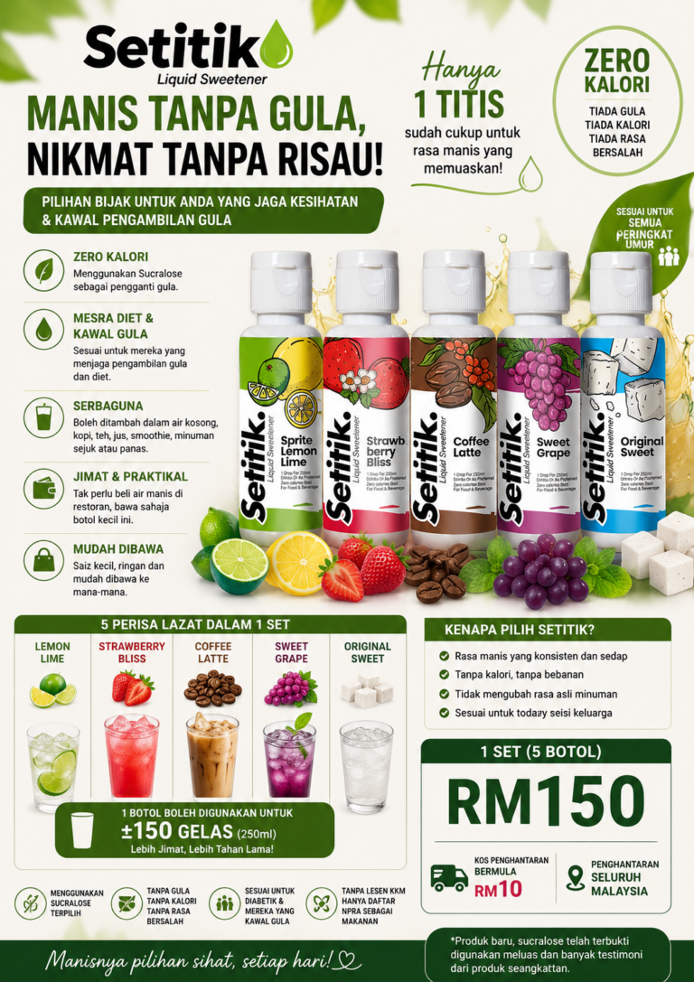 Setitik Drop – Manis Tanpa Gula, Nikmati Tanpa Risau!