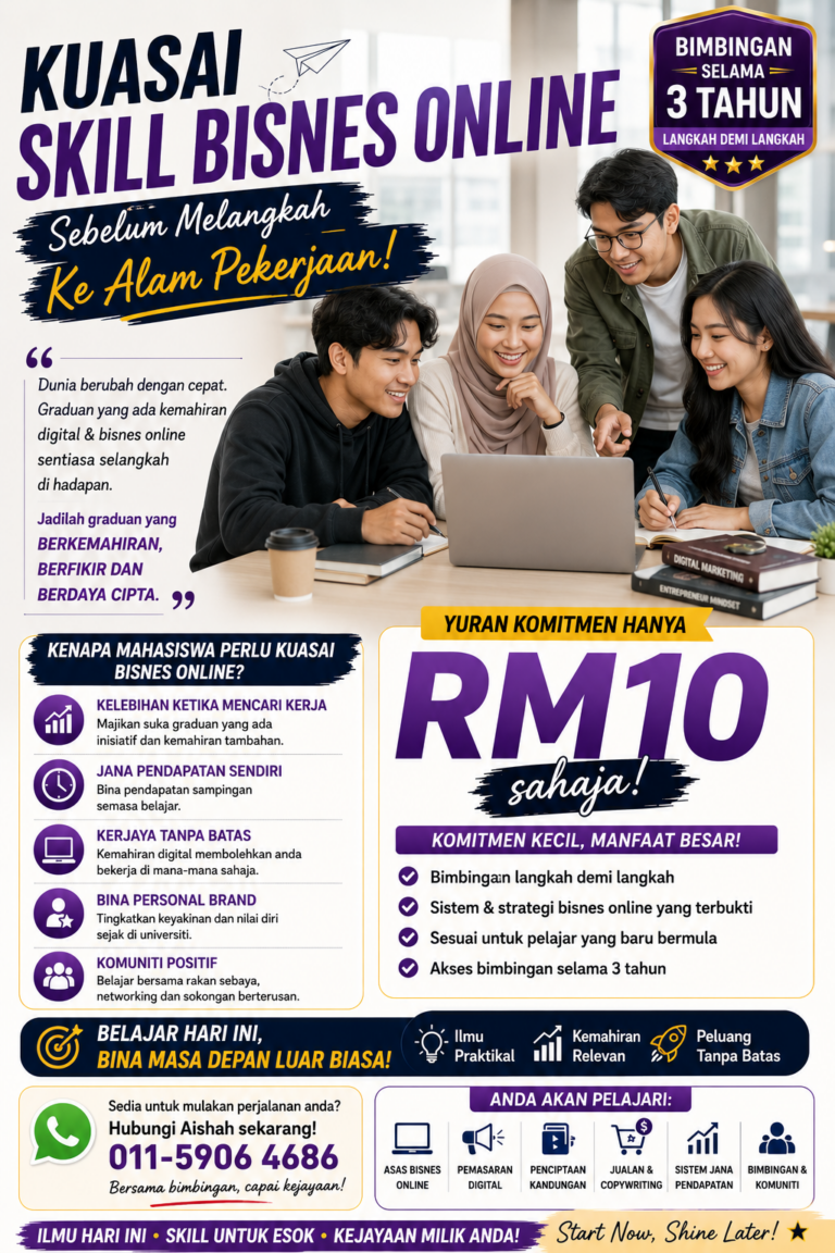 Skill Bisnes Online Untuk Pelajar Universiti