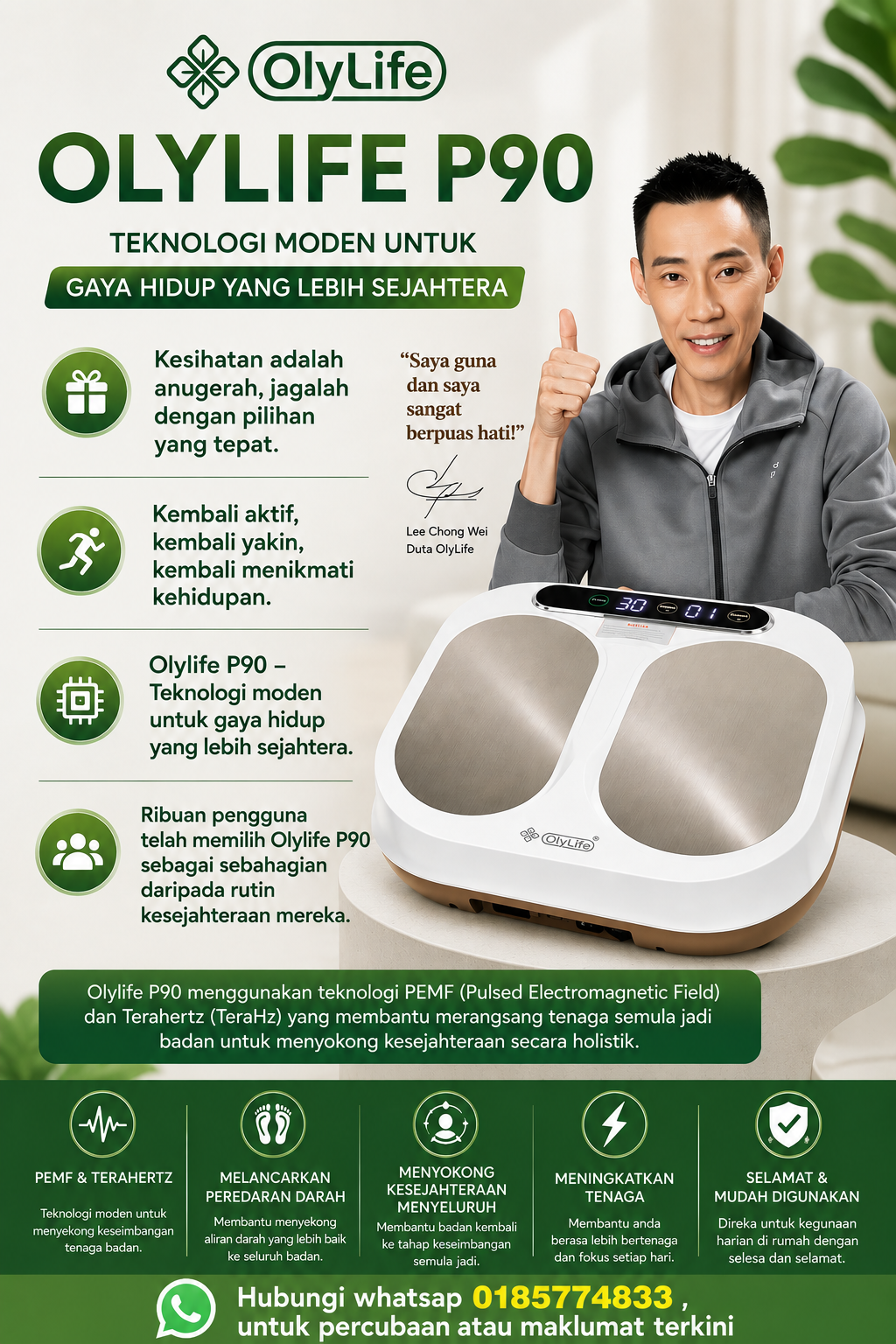 OLYLIFE P90 , DOKTOR PERIBADI ANDA