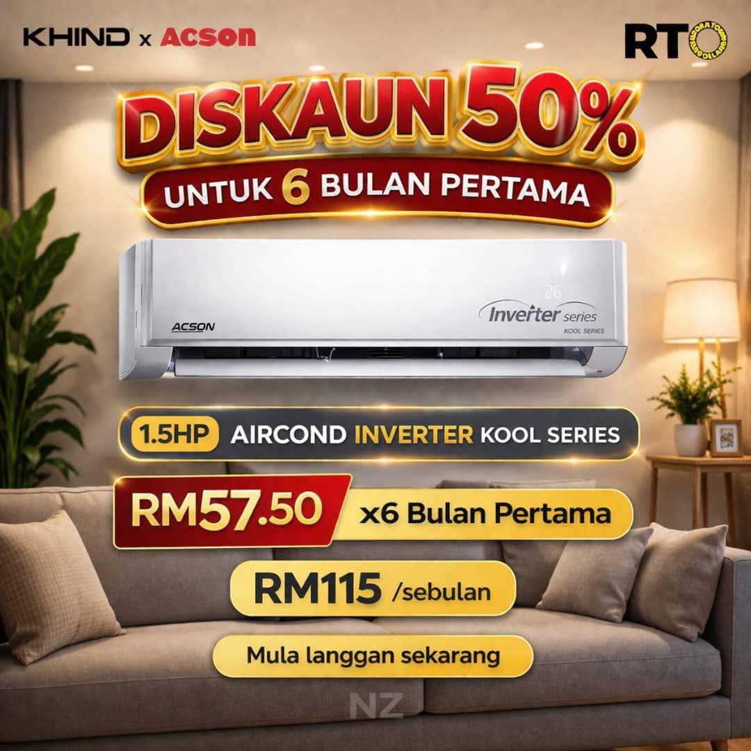 Aircond Baru Dari Kilang