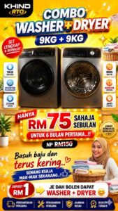 WASHER DRAYER 9KG COMBO
