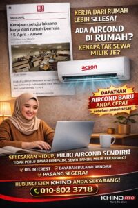Aircond Baru Dari Kilang