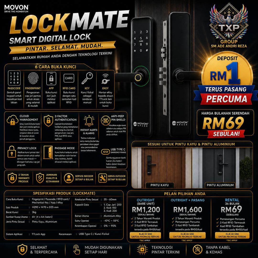 LOCKMATE Smart Digital Lock