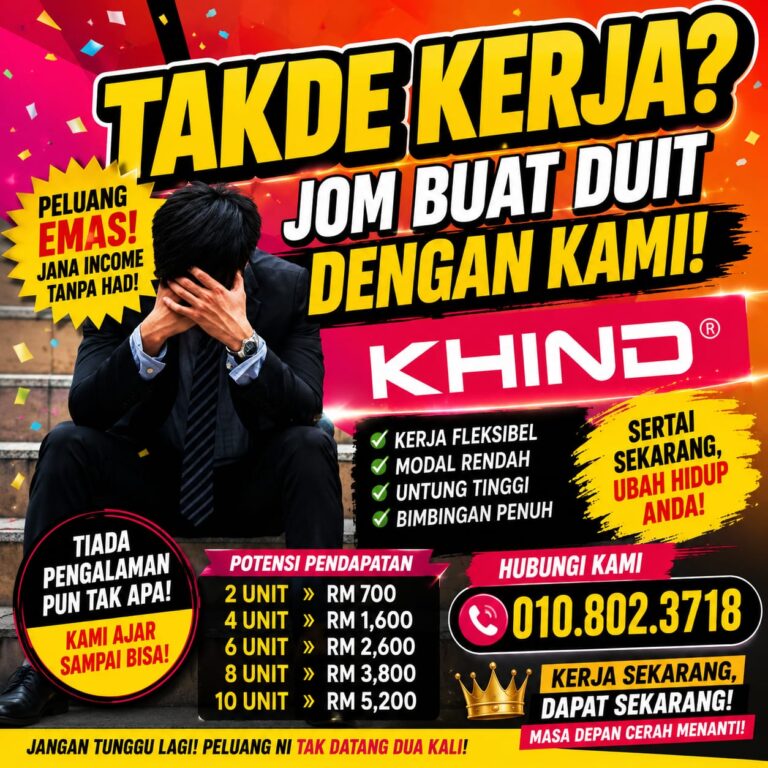 TAKDE KERJA ? JANGAN RISAU
