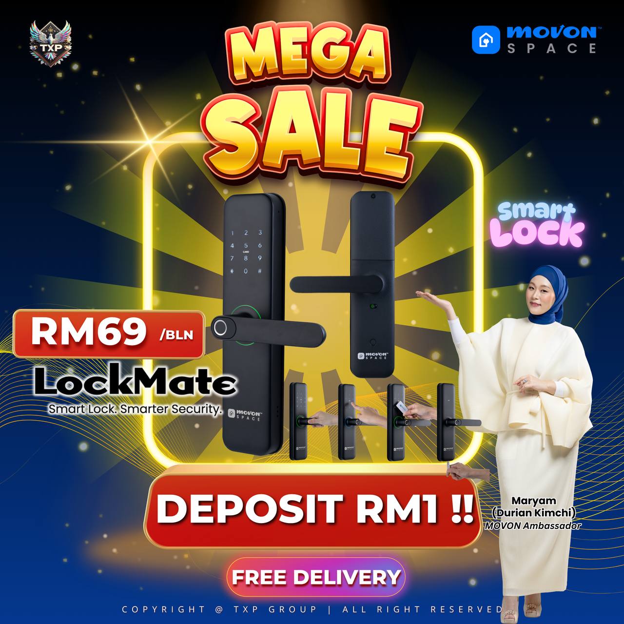 LOCKMATE Smart Digital Lock