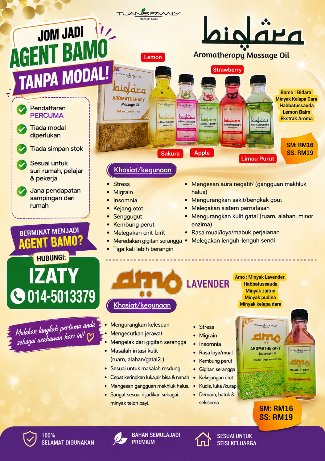 MINYAK AROMATERAPI BIDARA BAMO & AMO