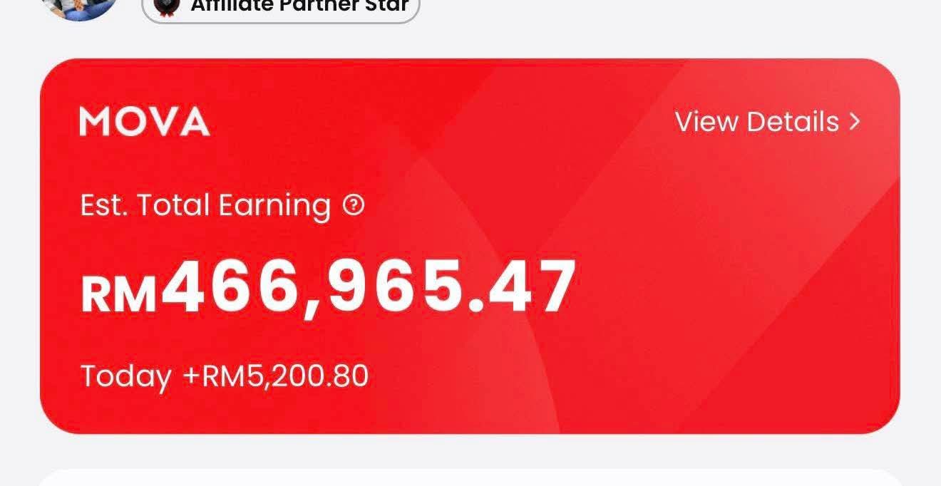 Aplikasi MOVA Free Cashback