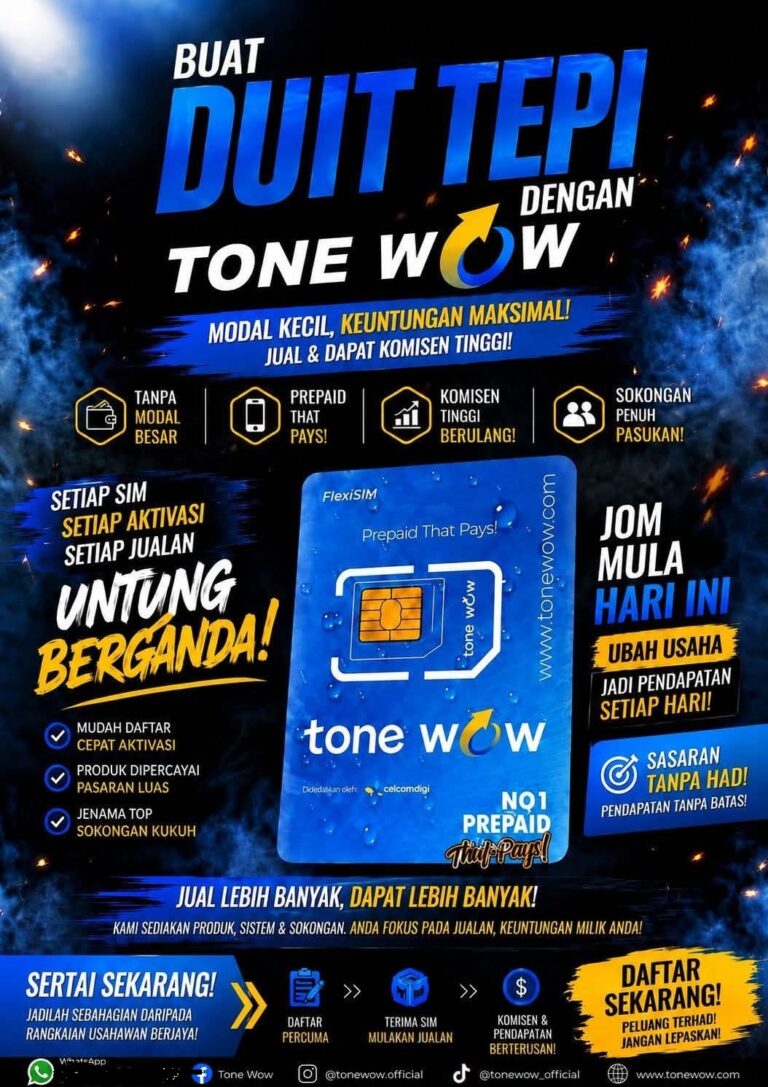 TONE WOW PLUS – Lebih Dari Sekadar Simkad!📳