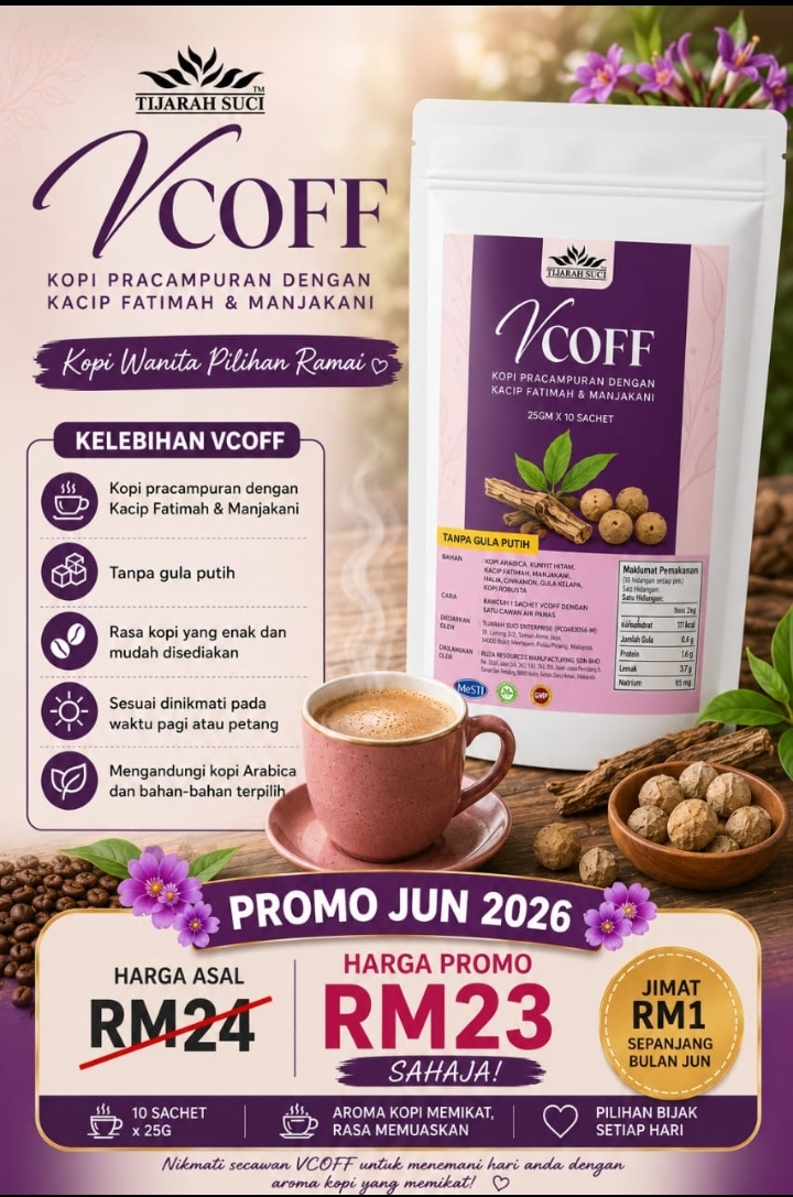 Kopi Vcoff khas untuk wanita hebat