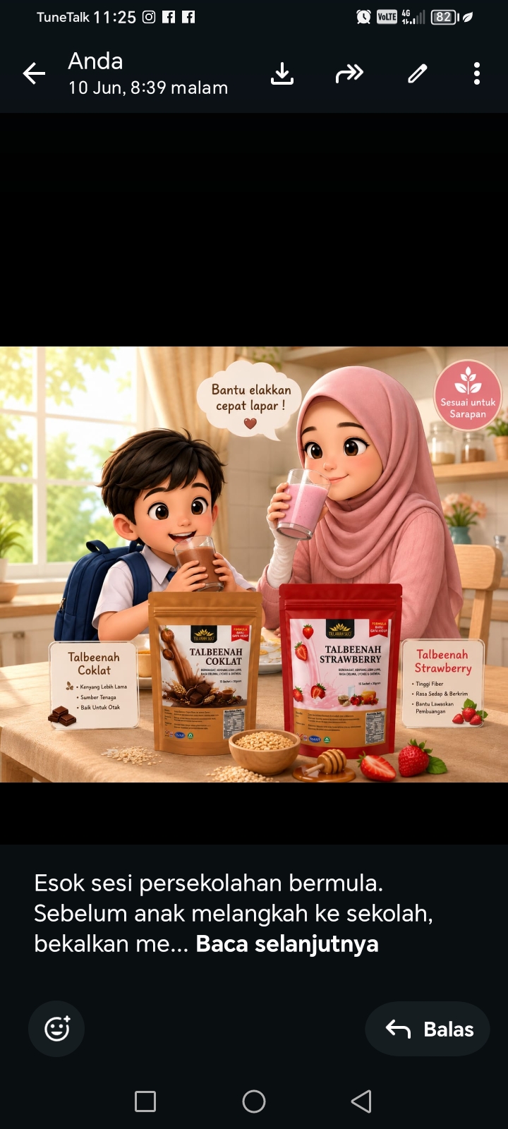 Talbenah minuman sunnah
