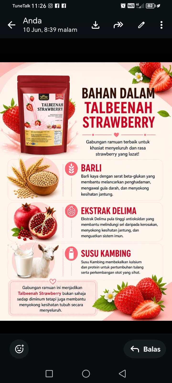 Talbenah minuman sunnah