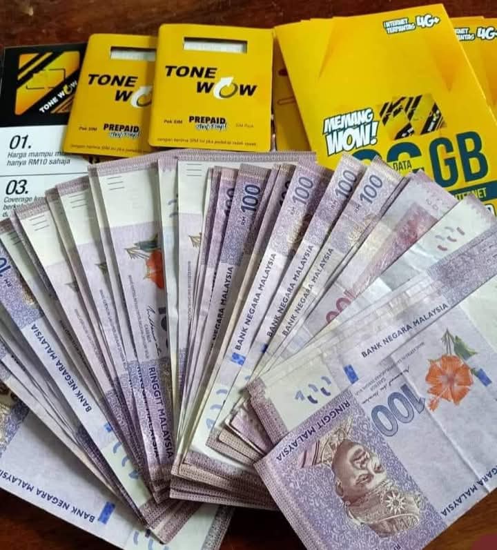 CUMA KELUAR MODAL RM10 SHJ UNTUK TUKAR SIMKAD TONEWOW YANG BOLEH JANA PENDAPATAN 3,4,5 ANGKA SETIAP BULAN