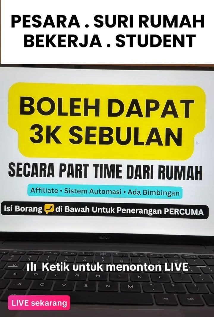 BUAT DUIT POKET EXTRA RM3000 KE RM15,000 SEBULAN DENGAN AFFILIATED TELCO TONE WOW!!
