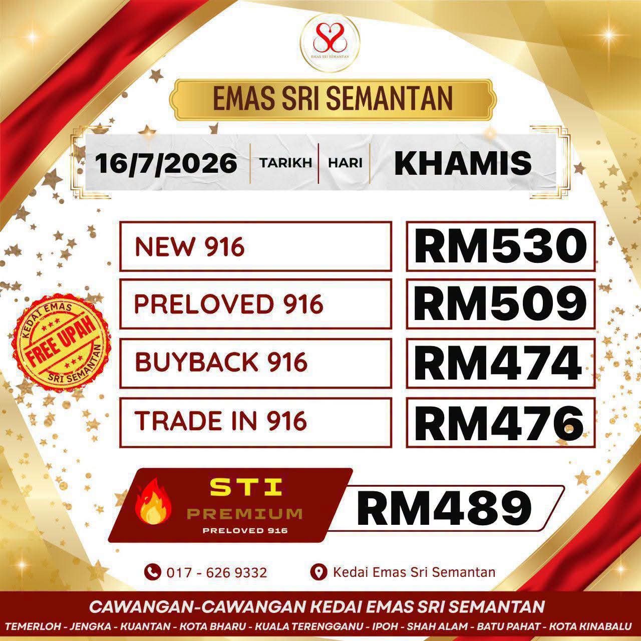 Bermula dengan RM10, dah boleh miliki emas.
